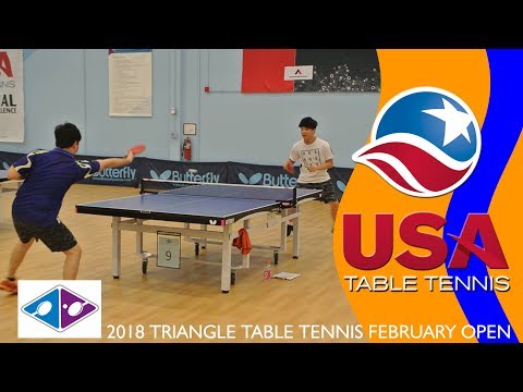 Triangle Table Tennis - Feb Open - Alden Soneja vs. Chris Xiao - Under 2050 Final (Highlights)