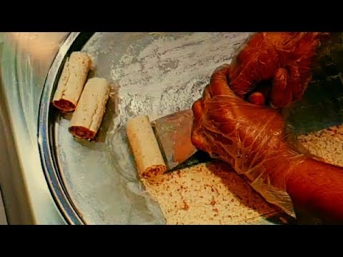 Cinematic Making of Ice Cream Rolls | Flakes Ice Cream Roll | Oddly Satisfying Ice Cream Making