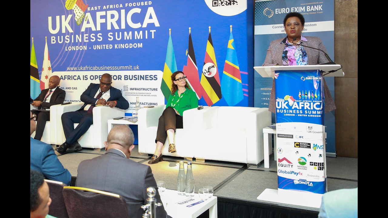 Hon. Amongi Unveils Uganda’s Workforce & Industrial Growth Potential at UK-Africa Trade Summit 2024