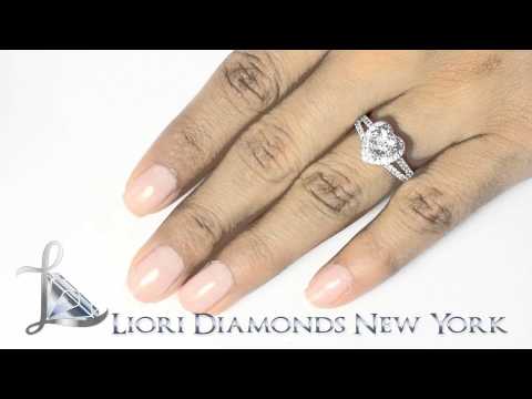 ER-SOLD-236 - 2.18 Carat D-VS2 Heart Shape Vintage Style Natural Diamond Engagement Ring 18k