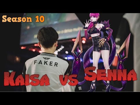 Faker - Kaisa 7/3/5 vs Senna Bot - Patch 10.1 LoL Season 10 KR Ranked | League of Legends Replays