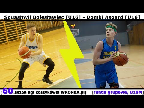 [WRONBA, 60.sezon] 27.09.2025: Squashwil Bolesławiec (U16) - Domki Asgard O. (U16) [r. grup., U16M]