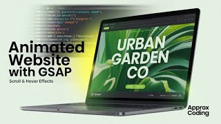Urban Garden Co – Animated Website with Scroll & Hover Effects | HTML CSS GSAP Project