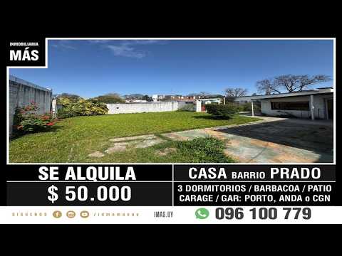Video de YouTube - Casa Alquiler Garage Prado Montevideo iMas.uy MC *
