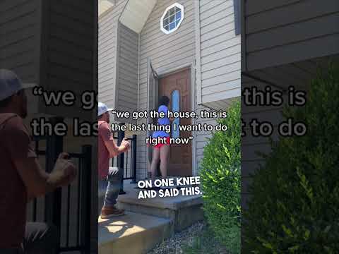 They bought their first home and got engaged in the same day 👏❤️