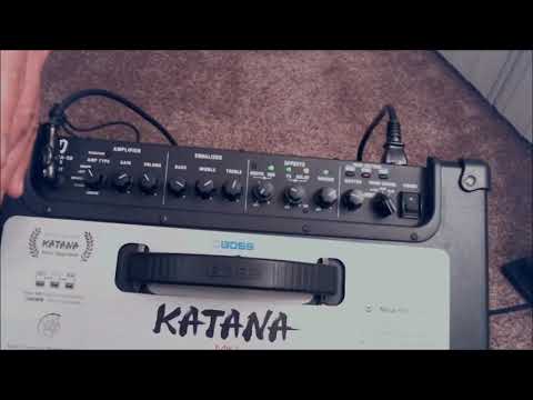 BOSS Katana-50 amp MKII Beginner Start up Quick Guide AND Demo 50w