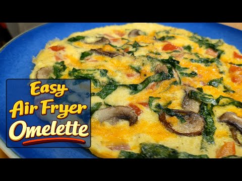 No-Flip Air Fryer Omelette (Fluffy in 8 Minutes!)