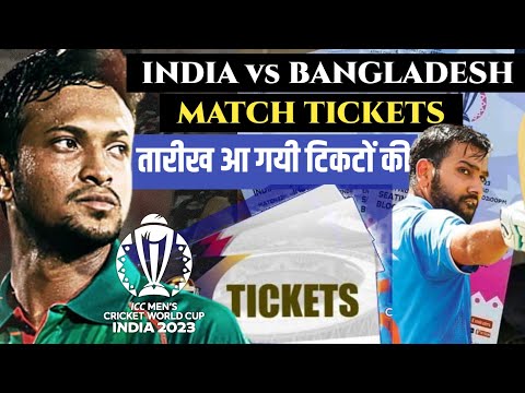 icc world cup 2023 ticket booking Ind vs Ban match tickets