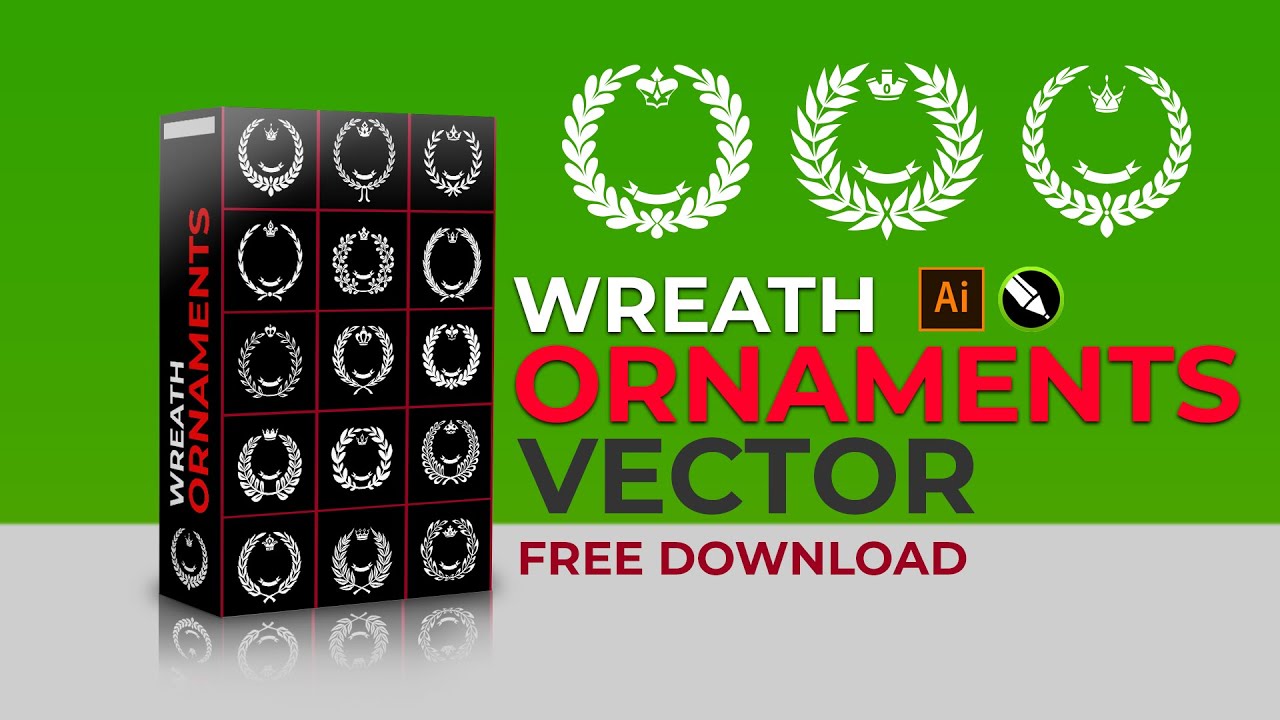 wreath Ornaments Vector | Free Download
