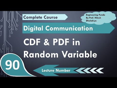 Cumulative Distribution Function CDF & Probability Density Function PDF in Random Variable