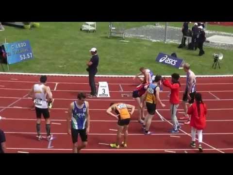 Romain Pegneaux Championnats de France 2016 400m haies finale cadet