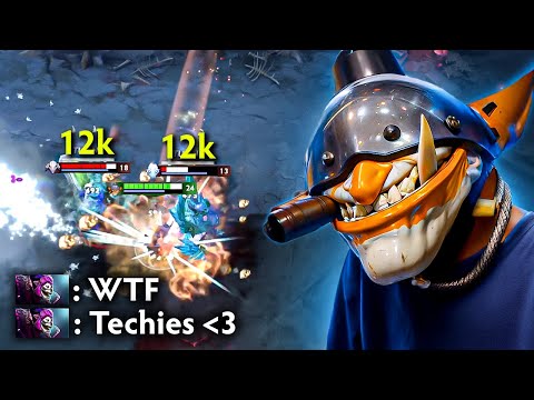 TECHIES 200IQ PLAY vs 12,000 MMR🔥TECHIES OFFICIAL🔥