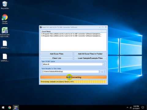 Excel XLS and XLSX To DBF Converter Software