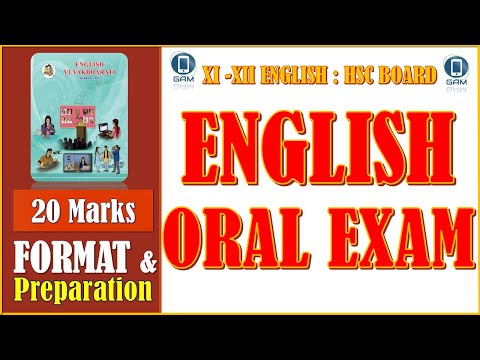 12 ENGLISH | HSC BOARD | 11 ENGLISH | ORAL EXAM FORMAT  | 20 MARKS |  DR GANESH MUDEGAONKAR