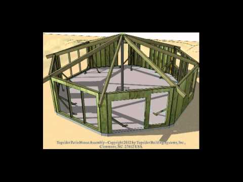 Topsider Homes Prefab Patio Home Animated House Assembly