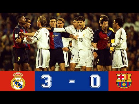 Real Madrid 3-0 Barcelona La Liga 1999/2000 Match Highlights