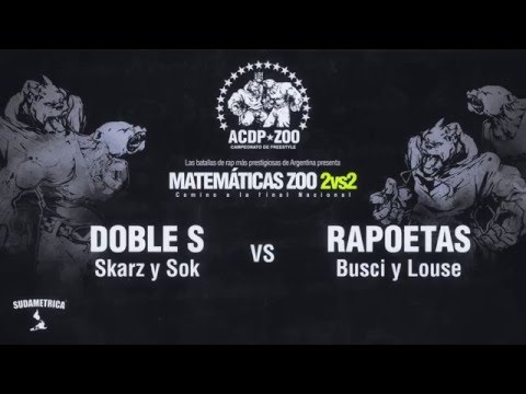 * Matemáticas Zoo 2 vs 2 (MDQ) * SKARZ - SOK vs BUSCI - LOUSE // Final