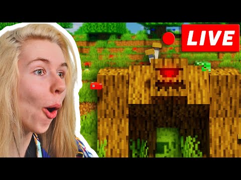 AwesomeElina -  Minecraft, BUT with NEW MOBS!  LIVE STREAM