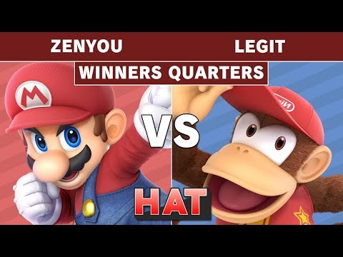 HAT 74 - Zenyou (Mario) Vs. ONCE | Legit (Diddy Kong) Winners Quarters - Smash Ultimate