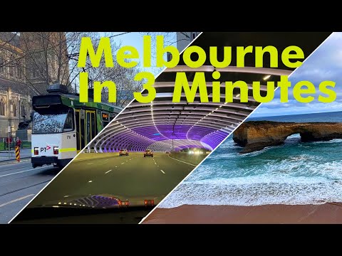 Melbourne Austrália Tour em 3 minutos | Victoria, Austrália | Great Ocean Road e Doze Apóstolos
