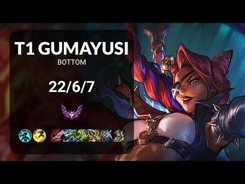 T1 Gumayusi Samira vs Ashe BOTTOM - KR  Patch 13.24