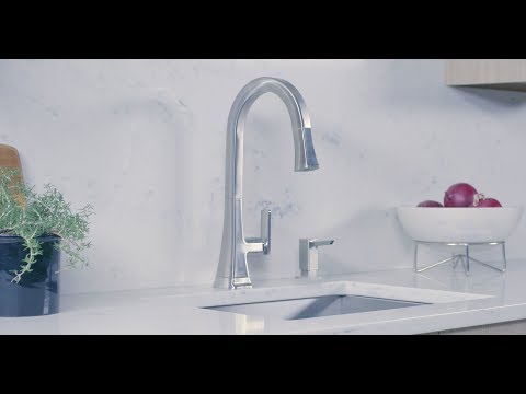 Single-Handle Pull Down Kitchen Faucet Dual Spray 1.75 GPM // GROHE STARLIGHT CHROME // YouTube Video