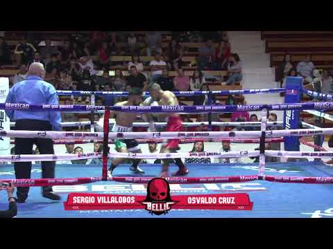 Sergio  Zurdo Villalobos vs Osvaldo Cruz a 6 Rounds Peso Gallo