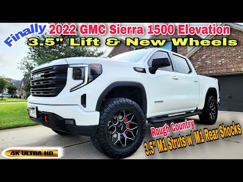 2022 Refresh GMC Sierra 1500 - 3.5 inch Rough Country Lift and New Wheels