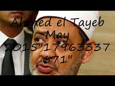 How to pronounce Ahmed el Tayeb May 2015"17963337671" in Arabic?