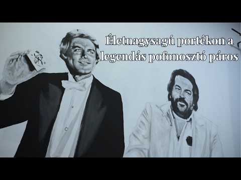 Életnagysagú portékon a legendás pofonosztó páros