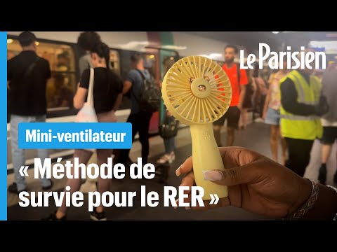 Canicule : le mini ventilateur s'est imposé dans les transports parisiens
