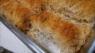 קינוח -שערות  קדאיף עם מלית אגוזים וסירופ ריחני טעים ומהיר בקלי קלות הערוץ הרשמי