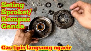 Download lagu Seting Sproket/Kampas ganda, gas tipis langsung ngacir mp3