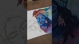 Krishna Drawing#shorts #drawing#krishna#youtubesho