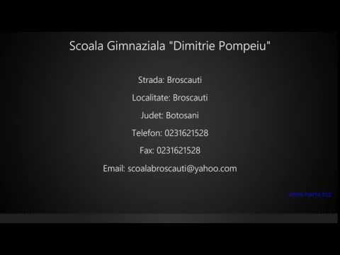 Scoala Gimnaziala "Dimitrie Pompeiu" Broscauti