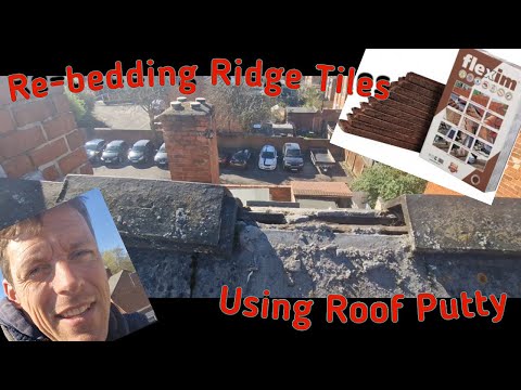 How I Re-bed Ridge Tiles with Flexim Roof Putty A Step-by-Step Demonstration
