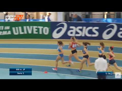 Sabbatini 800 metri juniores Donne   Serie 3   Campionati Italiani Indoor 2018