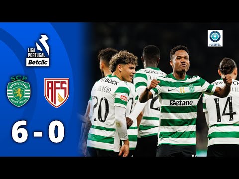 6 Tore & 3 Torschützen: Sporting dominant gegen siegloses AVS | Sporting Lissabon - AVS Futebol SAD