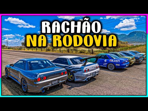 RACHÃO NA RODOVIA SÓ DE NISSAN SKYLINE R32 - FORZA HORIZON 5 ONLINE