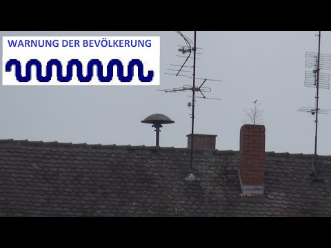 AKW Isar - Sirenenalarm zur Warnung der Bevölkerung - nuclear power plant siren test