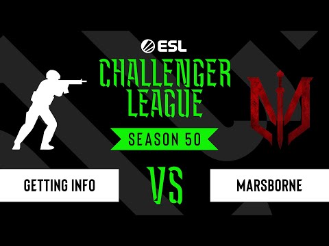 LIVE: Getting Info vs Marsborne - ESL Challenger League - Season 50 NA