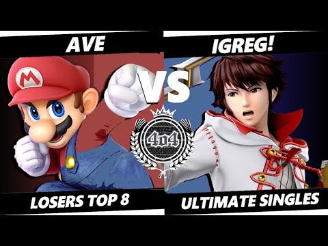 4o4 Smash Night 57 - BASED| Ave~ (Mario) vs iGreg! (Robin) - Losers Top 8