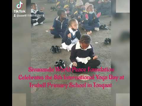 Yoga for kids at Trubell Primary in Tongaat
