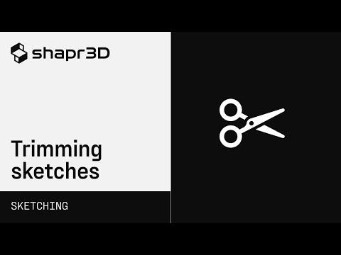 Shapr3D Manual - Trimming sketches | Sketching