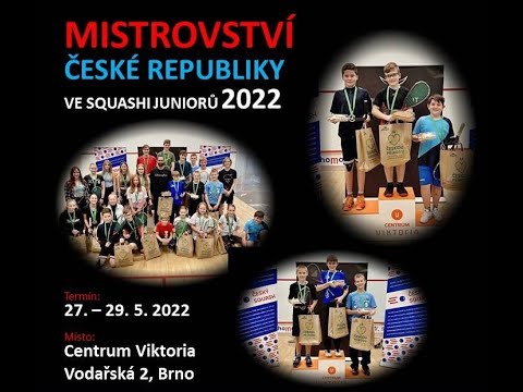 Mistrovství ČR juniorů ve squashi Brno 28.5.2022
