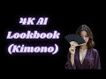 4K AI Lookbook Beautiful Girl Kimono In The Woods