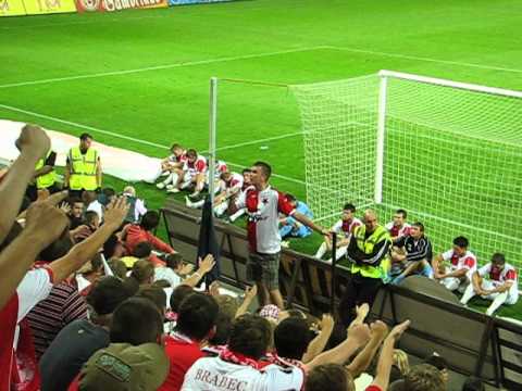 Slavia - Shefiff Tiraspol 1:1 - děkovačka (5.8.2009) - Cesta do bahna začíná....