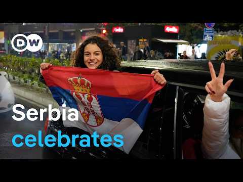 Belgrade erupts in joy after longtime president Vucic voted out | DW News
