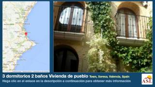 preview picture of video '3 dormitorios 2 baños Vivienda de pueblo se Vende en Town, Xeresa, Valencia, Spain'