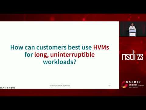 NSDI '23 - Unlocking unallocated cloud capacity for long, uninterruptible workloads